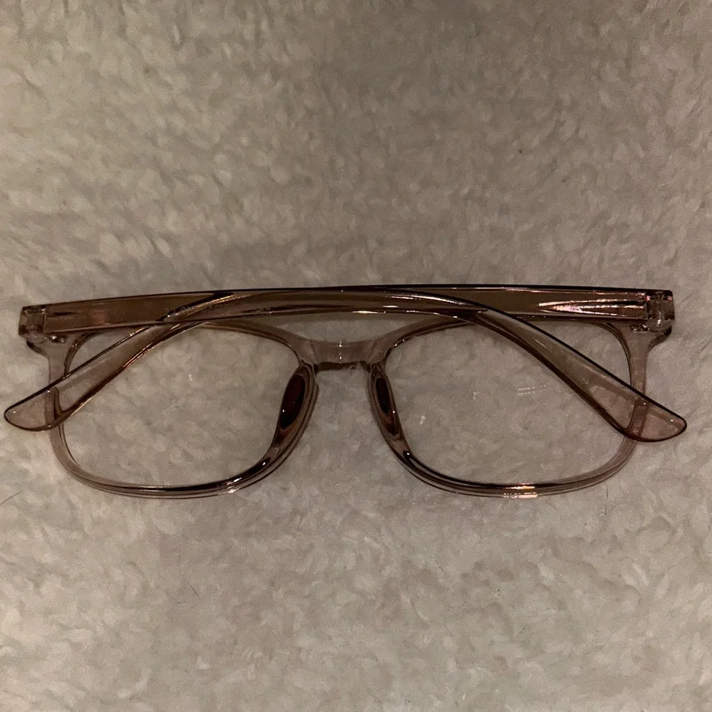Brown Square Blue Light Glasses NEW
